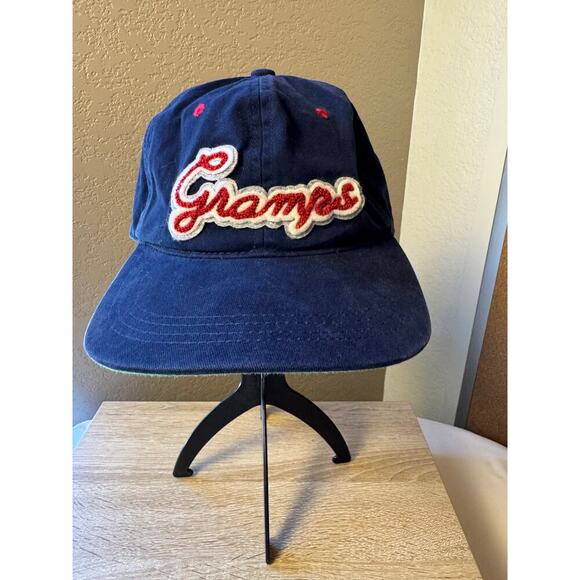 Gramps Embroidered Navy Ball Cap - Picture 1 of 6